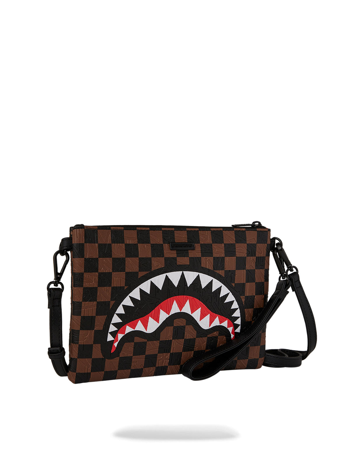 SPRAYGROUND CHECK 2 EMBOSS CROSSOVER CLUTCH