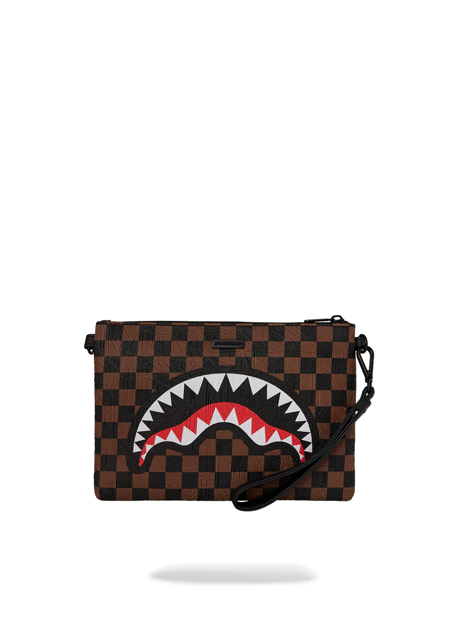 SPRAYGROUND CHECK 2 EMBOSS CROSSOVER CLUTCH