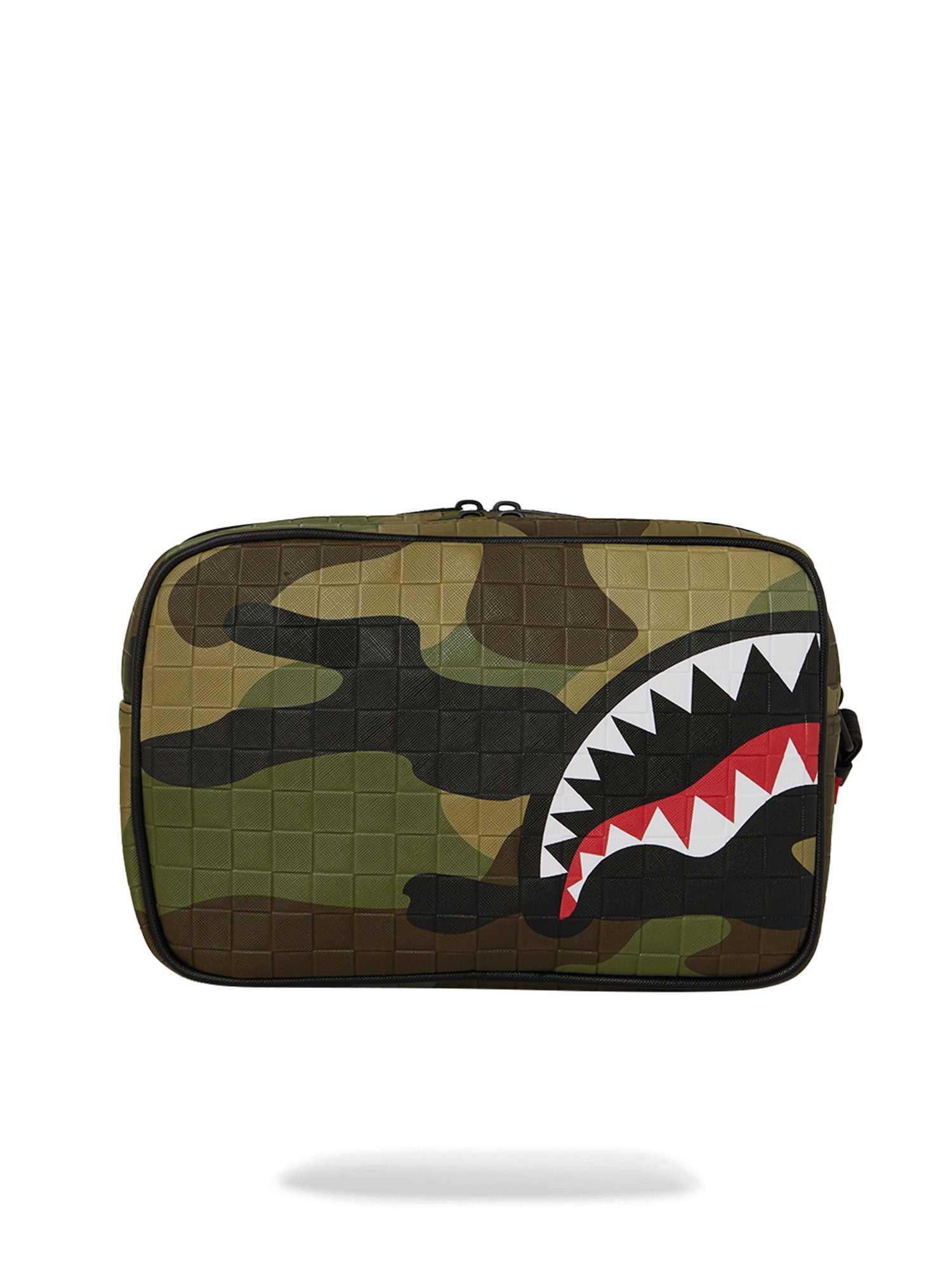 SPRAYGROUND WOODLAND CAMO CHECK TOILETRY BAG