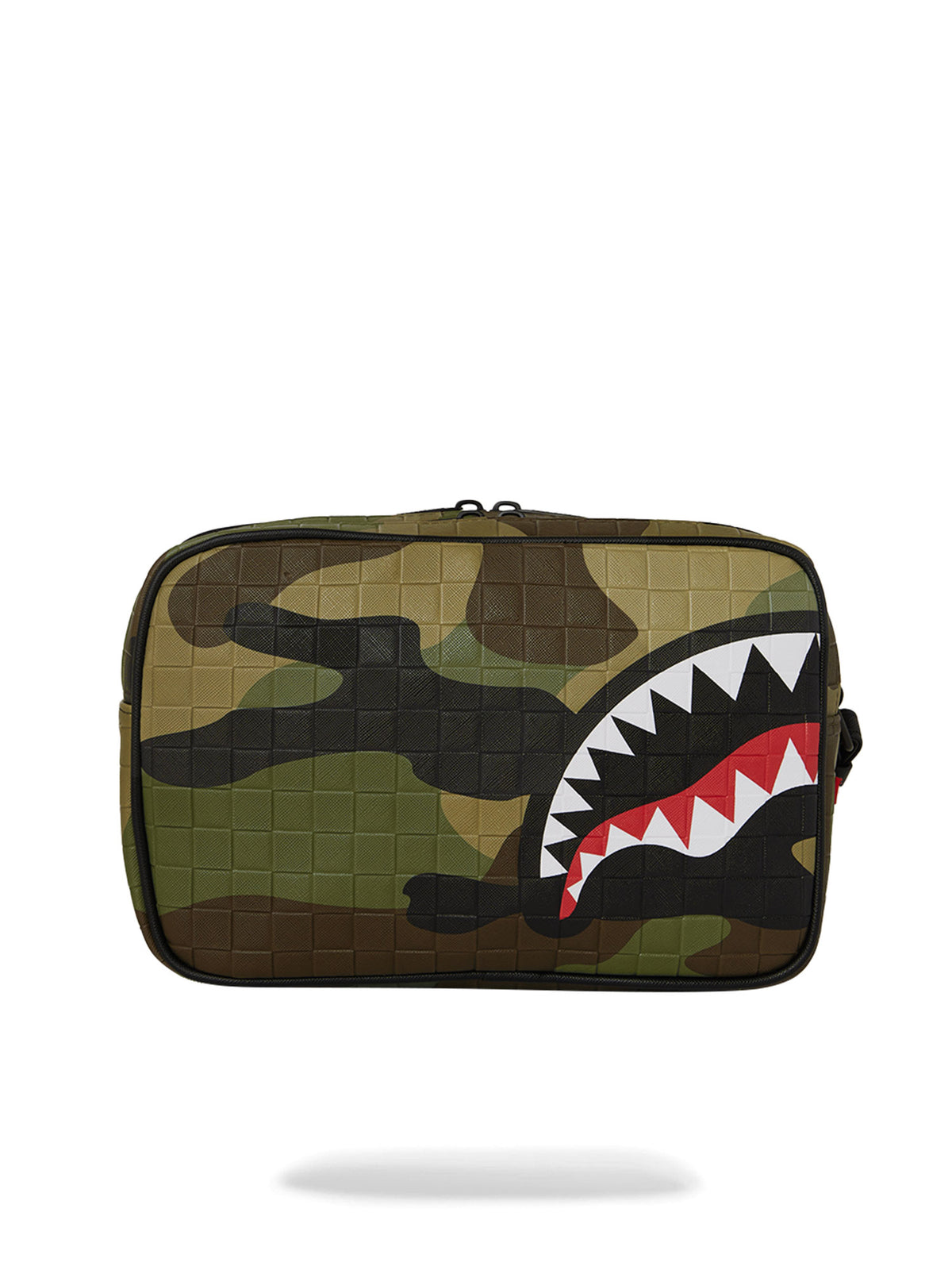SPRAYGROUND WOODLAND CAMO CHECK TOILETRY BAG