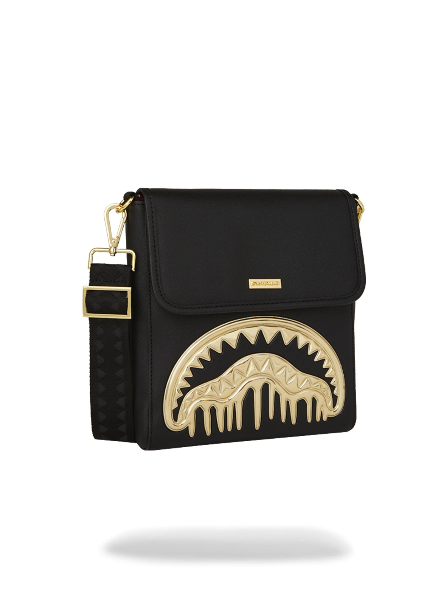 SPRAYGROUND GOLD AND DANGEROUS MESSENGER BAG