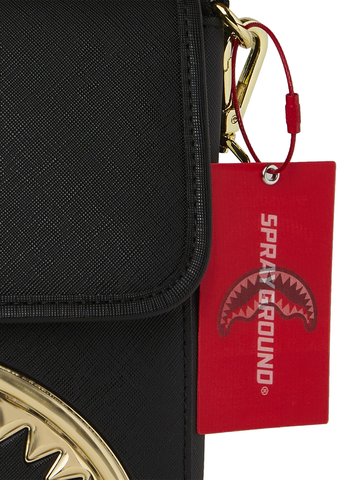 SPRAYGROUND GOLD AND DANGEROUS MESSENGER BAG
