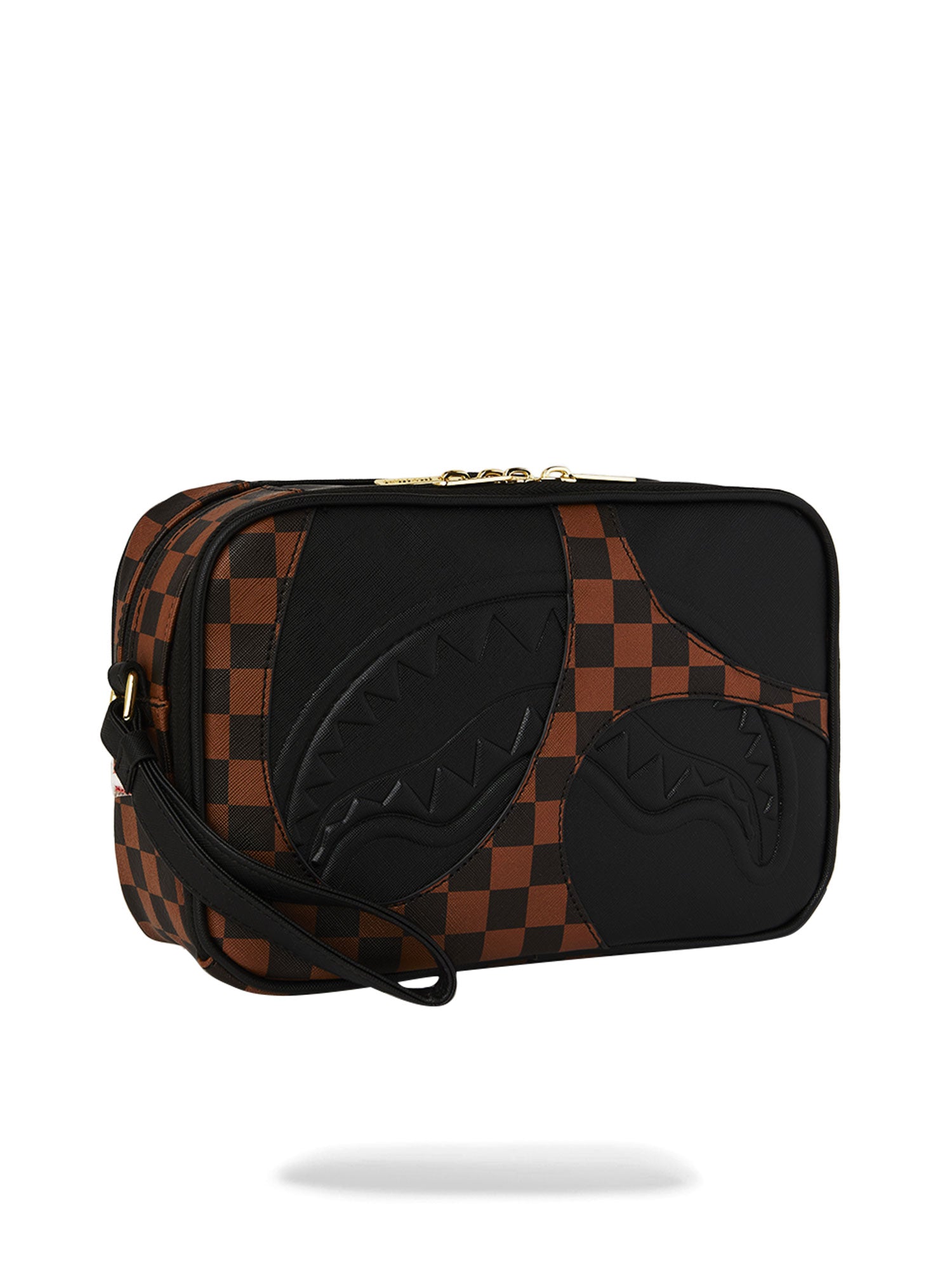 SPRAYGROUND JETSTREAM BROWN TOILETRY BAG