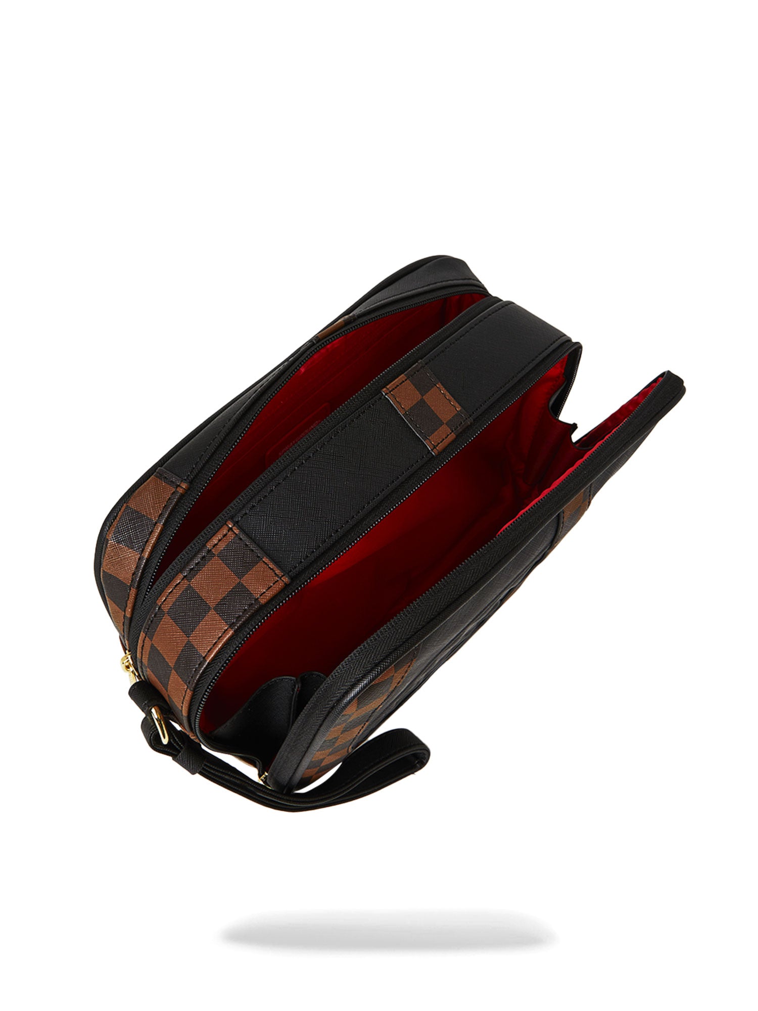 SPRAYGROUND JETSTREAM BROWN TOILETRY BAG