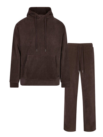Bushwick Cord Tracksuit - Chocolate