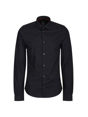 The Butchers Pencil Slim Fit Smart Shirt - Black