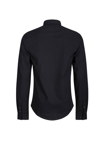 The Butchers Pencil Slim Fit Smart Shirt - Black