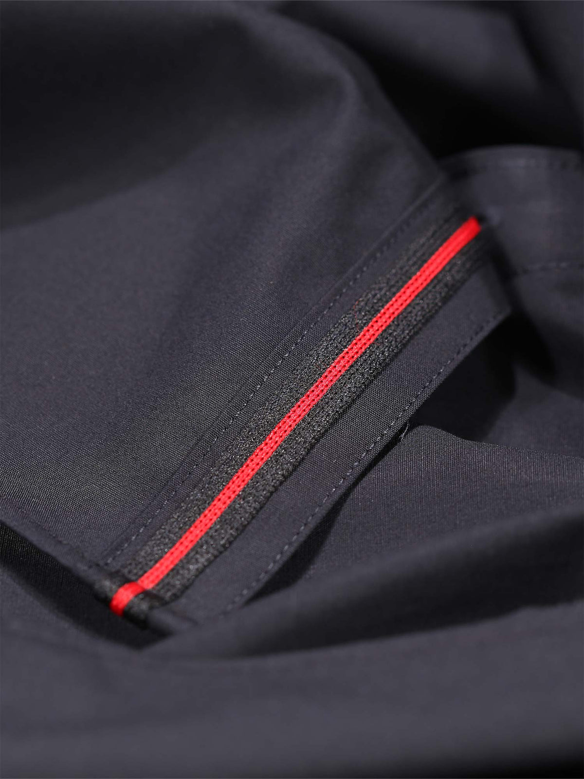 Men's black shirt with button-up front.