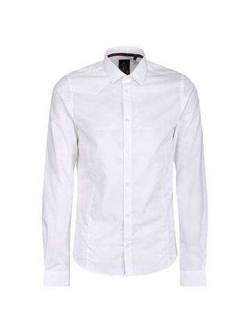 The Butchers Pencil Slim Fit Smart Shirt - White