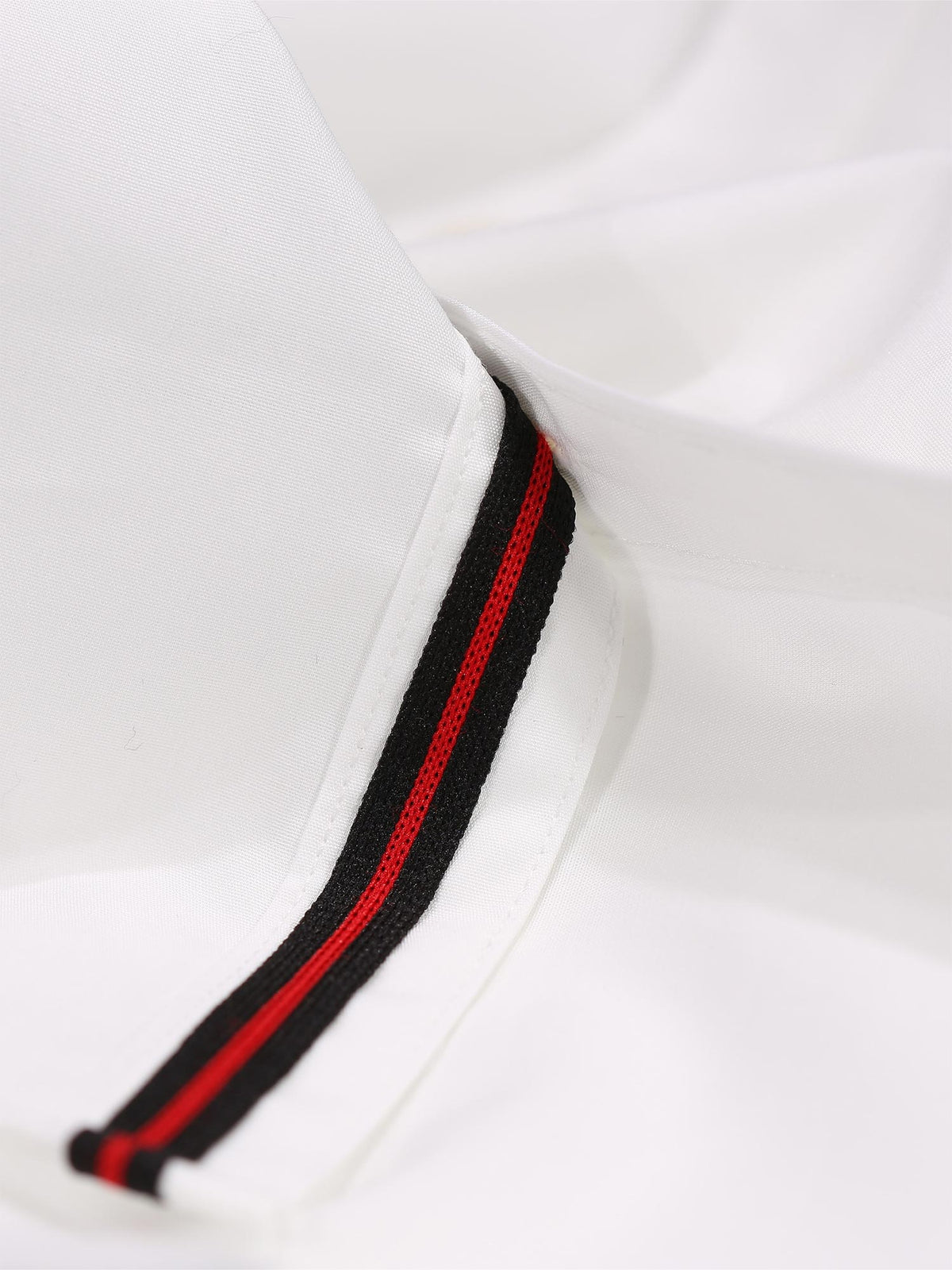 Men's white shirt with button-up front.