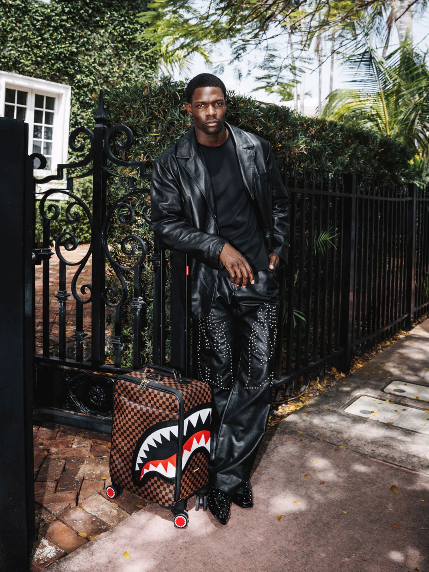 SPRAYGROUND SAWTOOTH SHARKS IN PARIS CARRY-ON LUGGAGE