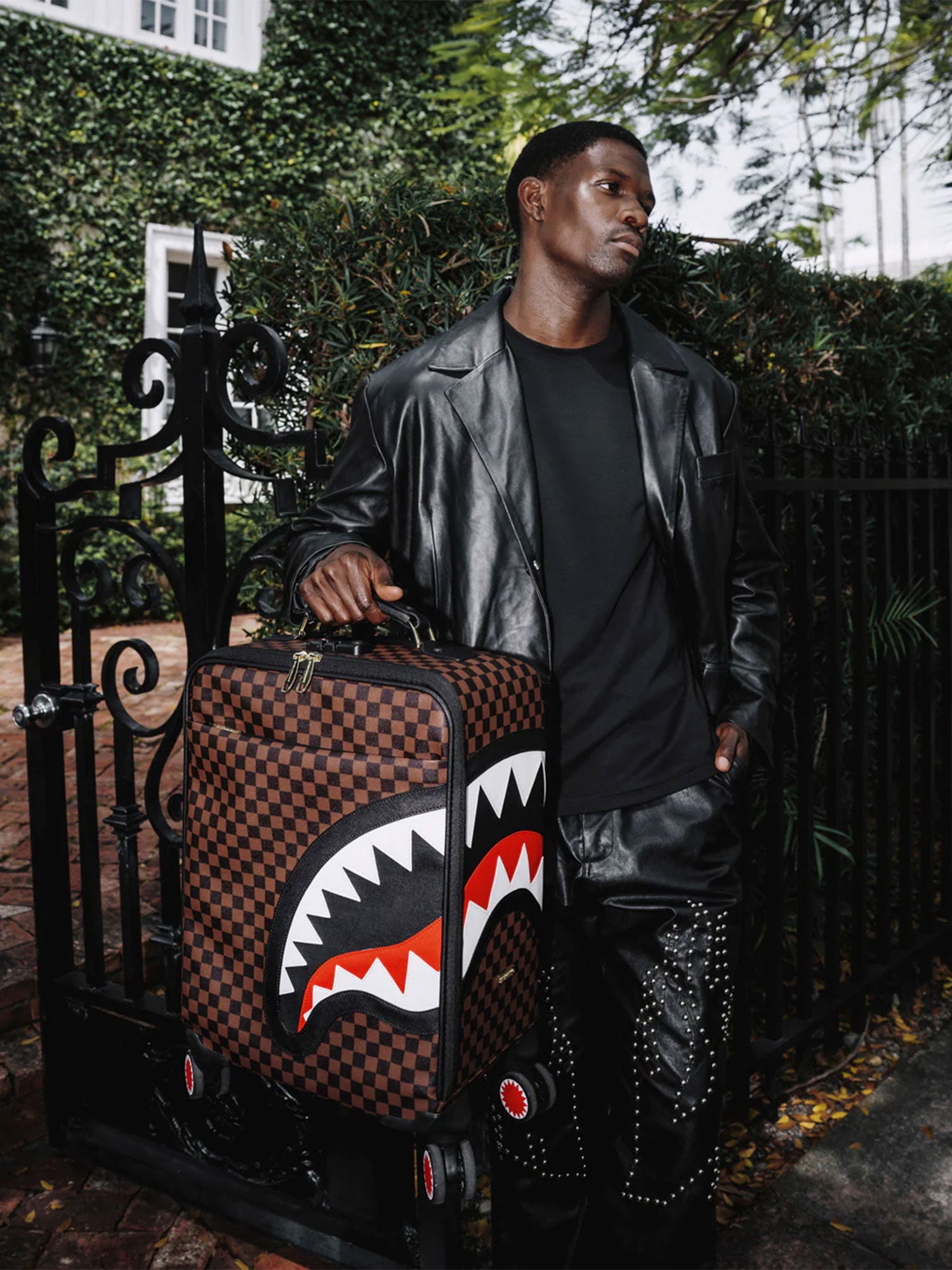 SPRAYGROUND SAWTOOTH SHARKS IN PARIS CARRY-ON LUGGAGE