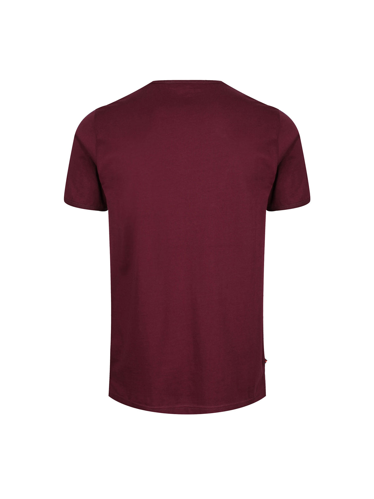 Calvia Pure Cotton Chevron T-Shirt - Claret