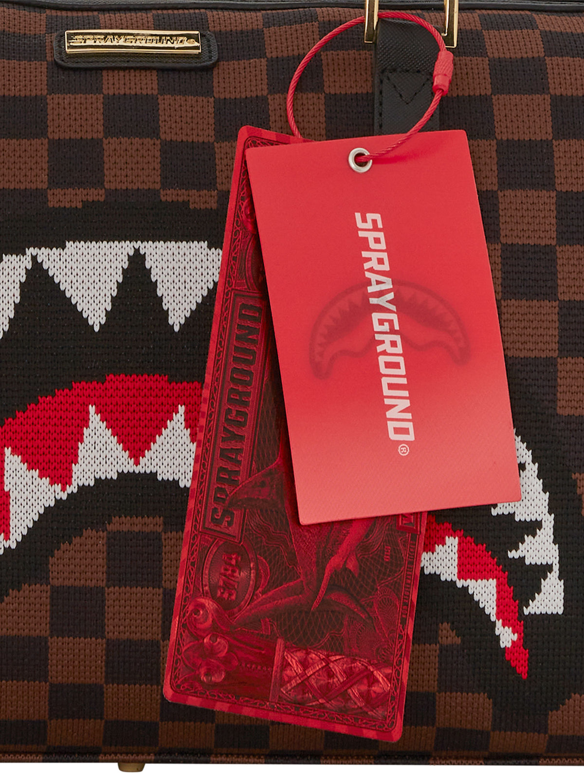 SPRAYGROUND KYOTOKNIT SHARKS IN PARIS MINI DUFFLE