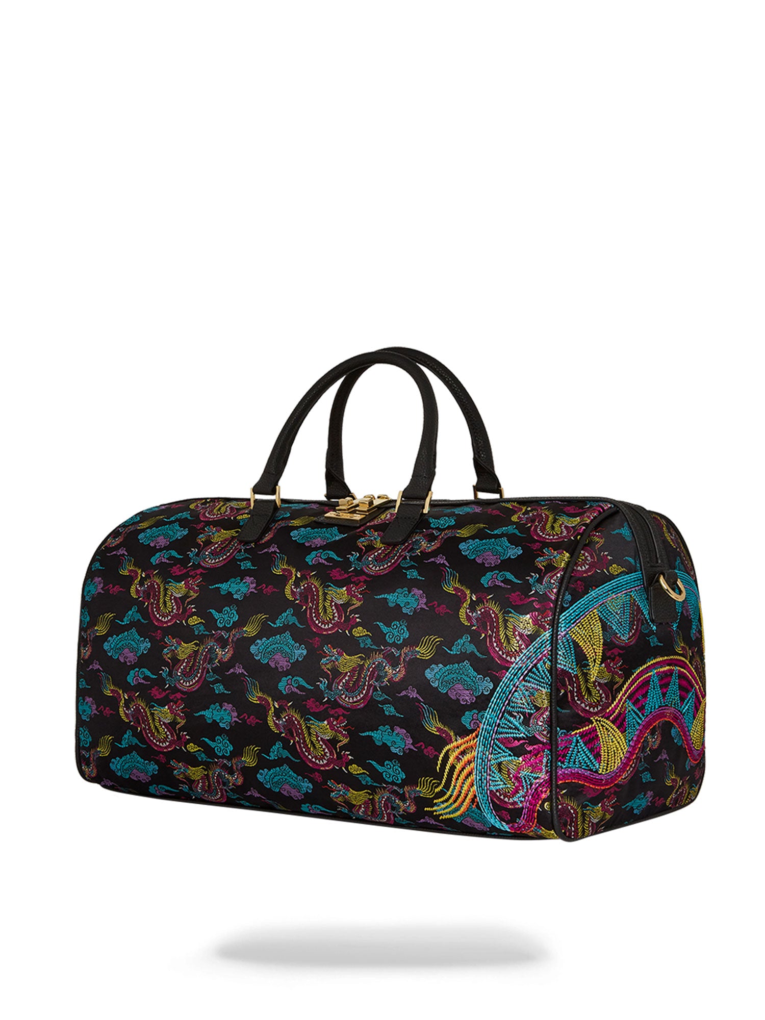 SPRAYGROUND EMBROIDERED DRAGONS DUFFLE