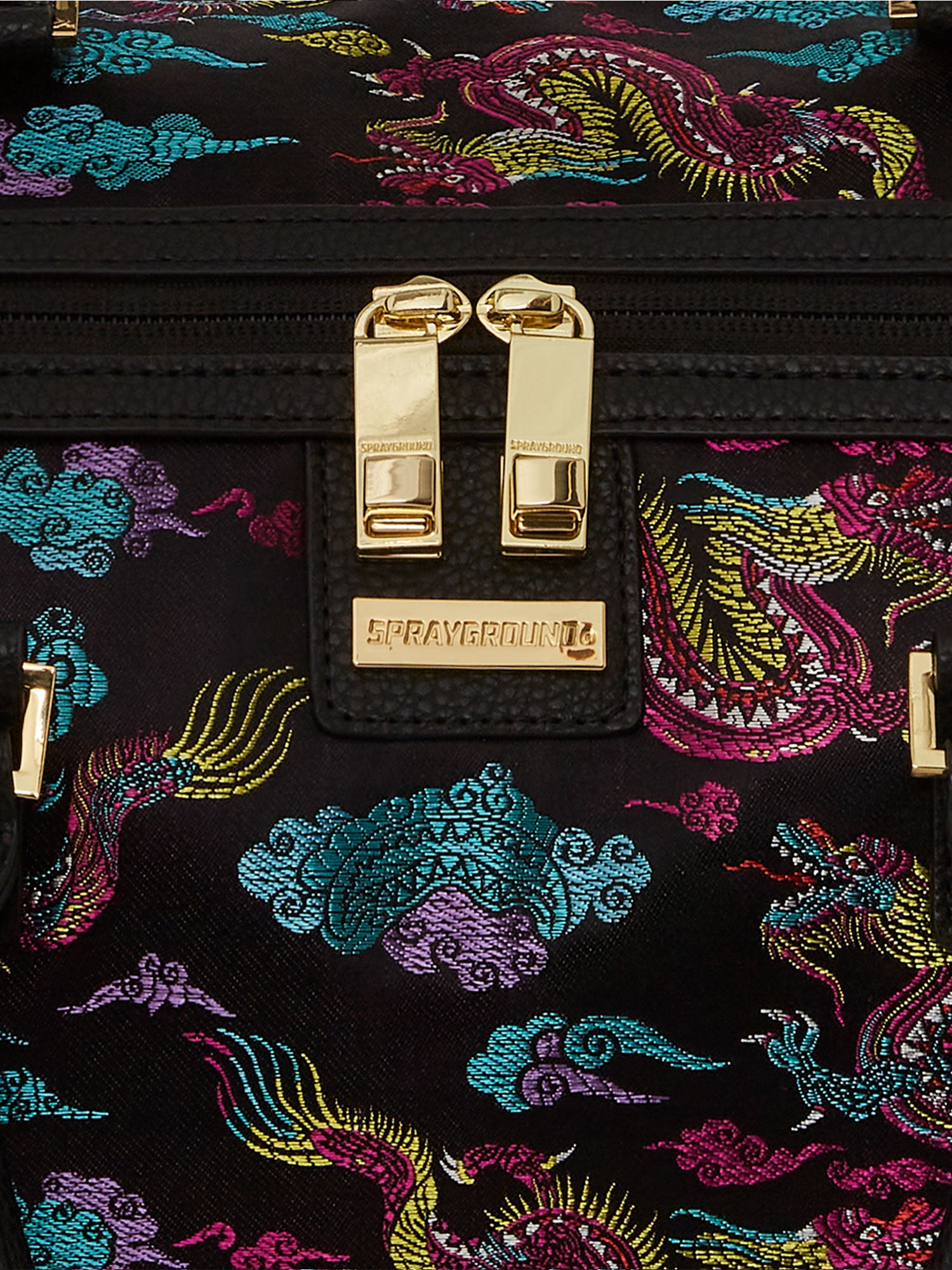 SPRAYGROUND EMBROIDERED DRAGONS DUFFLE