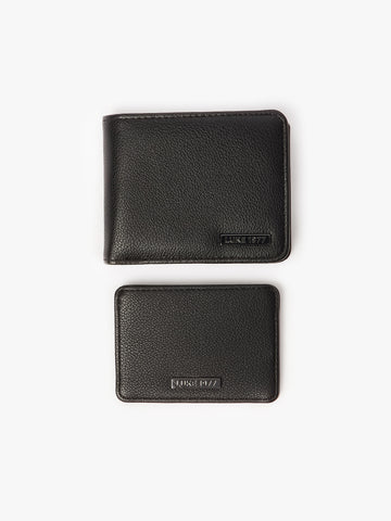 Men's black wallet.