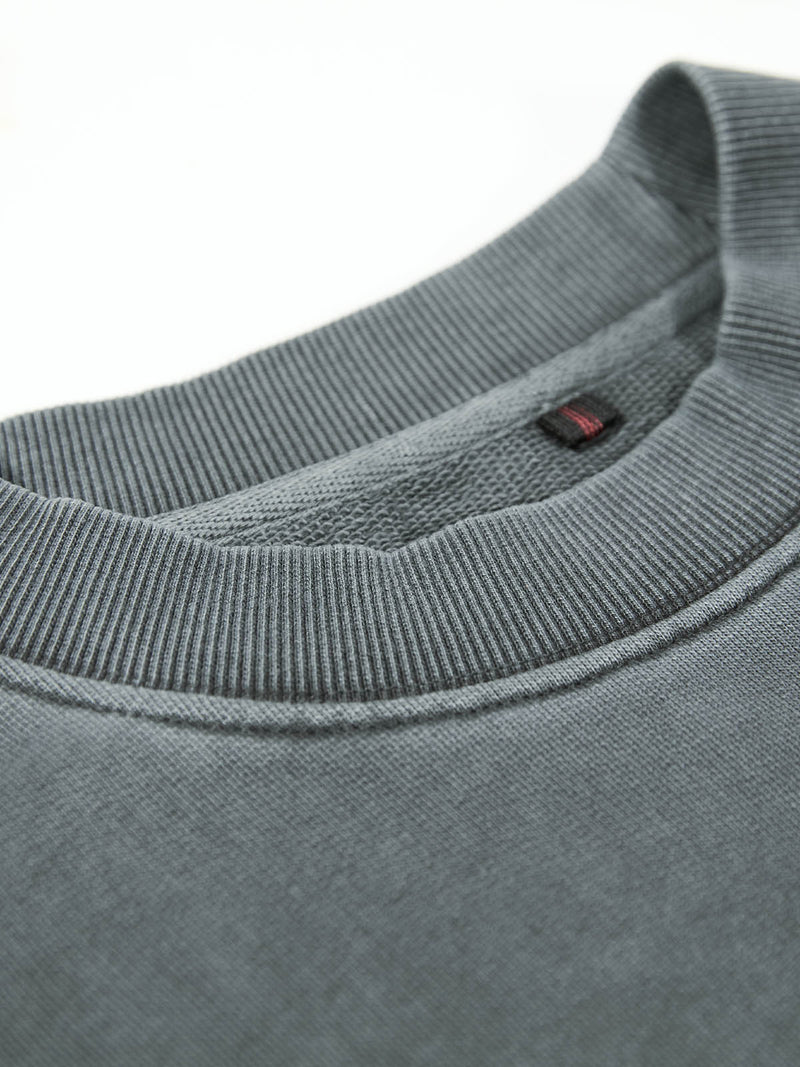 Cassel Dyed Crew Sweatshirt - Charcoal