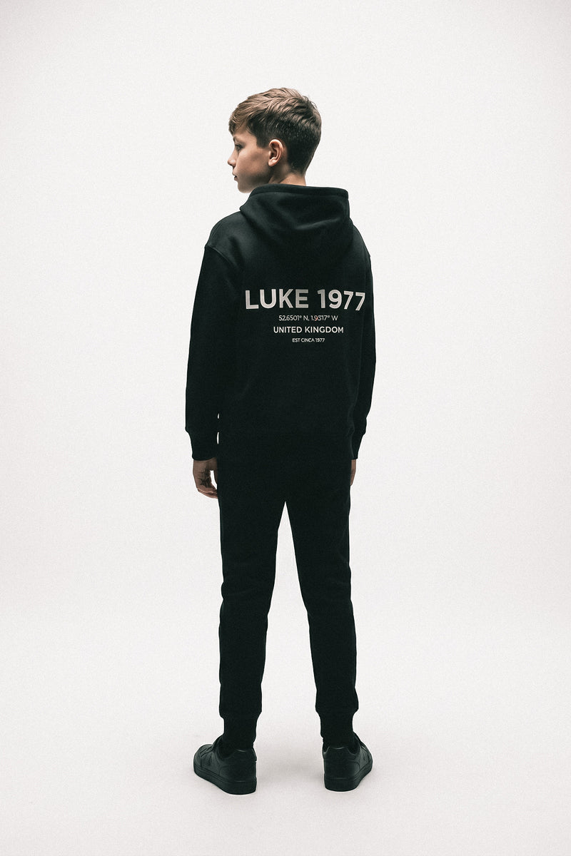 luke LUKE SYDNEY 1000 1/4 Zip Sweatshirt | Dark Grey Cotton Fleece