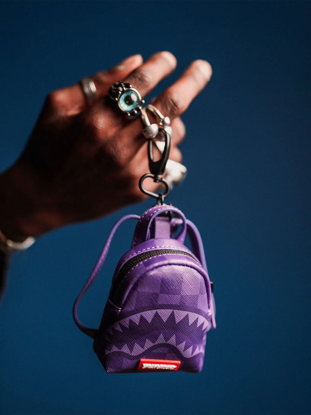 SPRAYGROUND ALL SYSTEMS GO BACKPACK KEYCHAIN