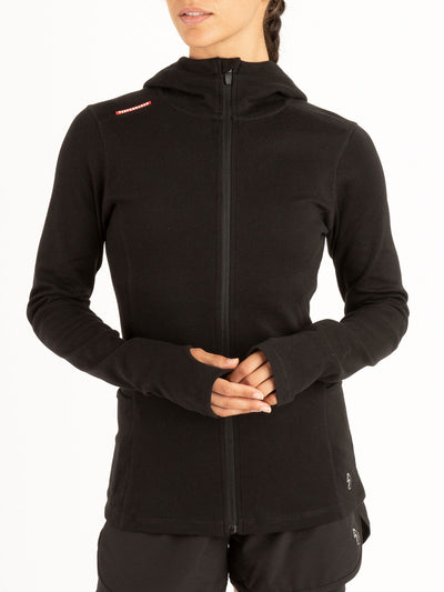 WOMENS BARBELL WORKOUT ZIP HOODIE