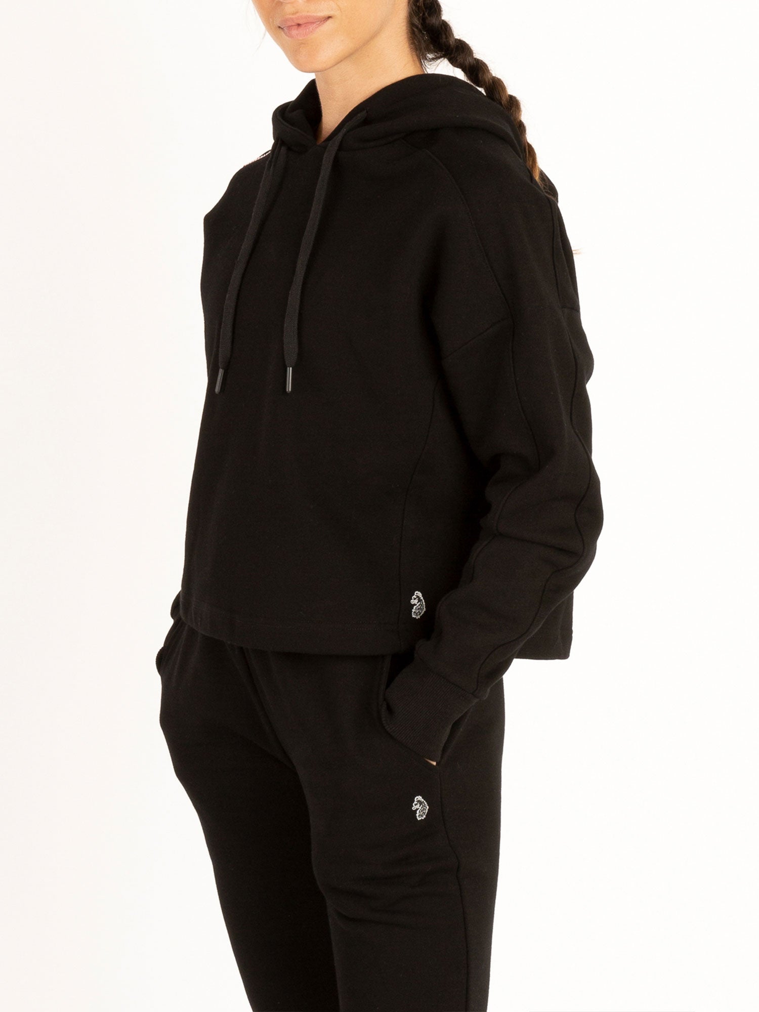 WOMENS COBRA CROPPED WORKOUT HOODIE