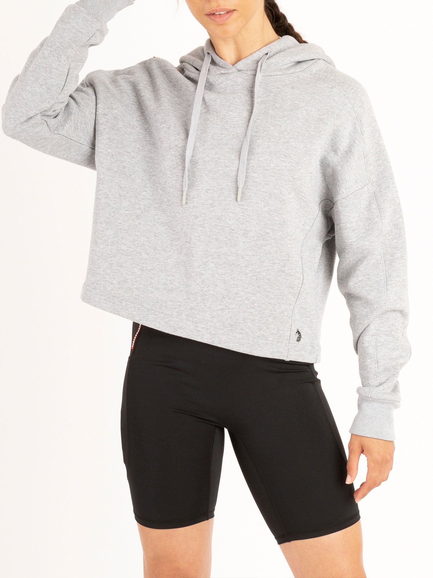 WOMENS COBRA CROPPED WORKOUT HOODIE