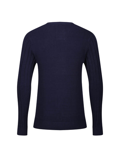 Men's navy jumper.