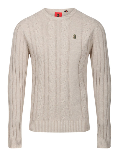 MORDEN KNITTED JUMPER - Stone B