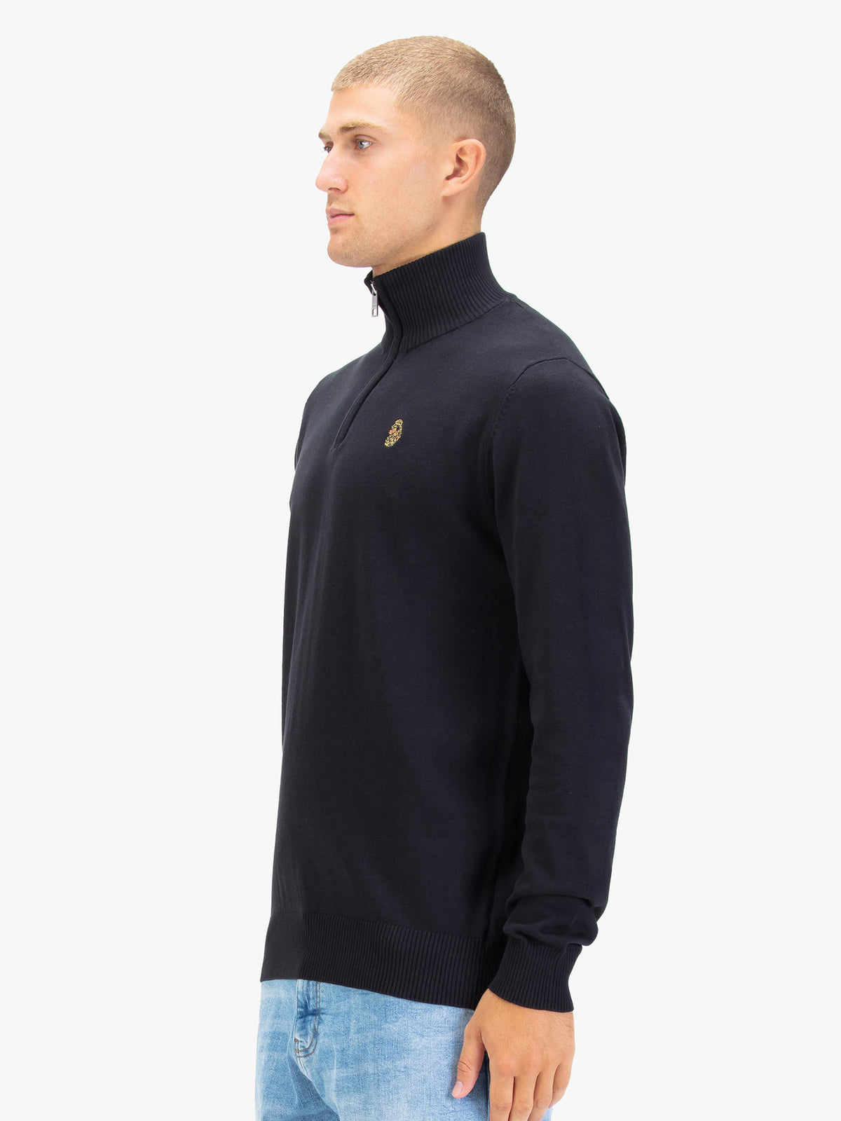 Men's black jumper.
