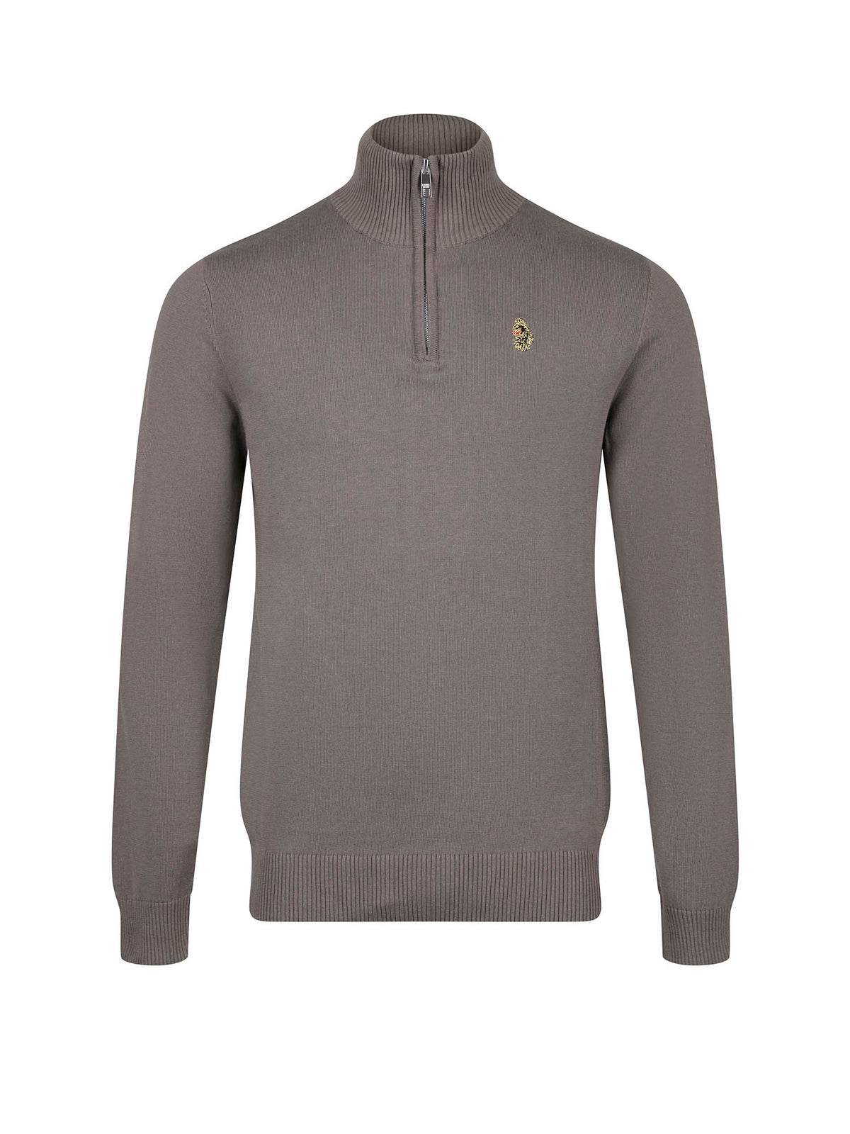 PRETENDER QUARTER ZIP KNITTED JUMPER