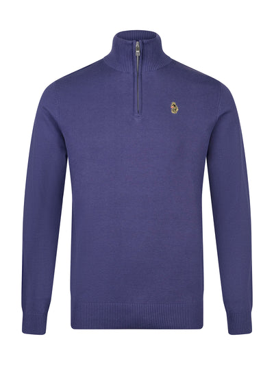PRETENDER QUARTER ZIP KNITTED JUMPER