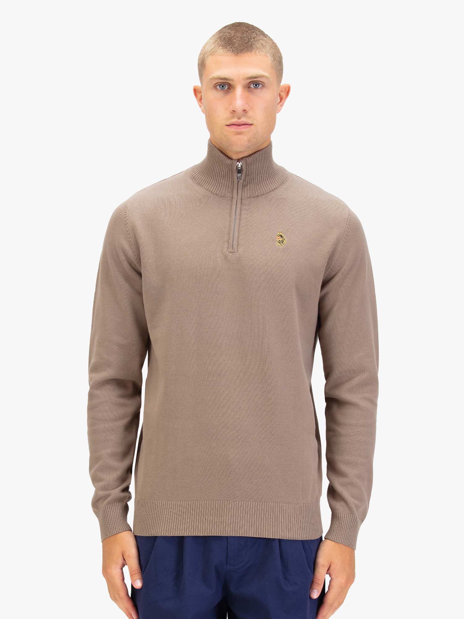 PRETENDER FUNNEL NECK KNITTED JUMPER