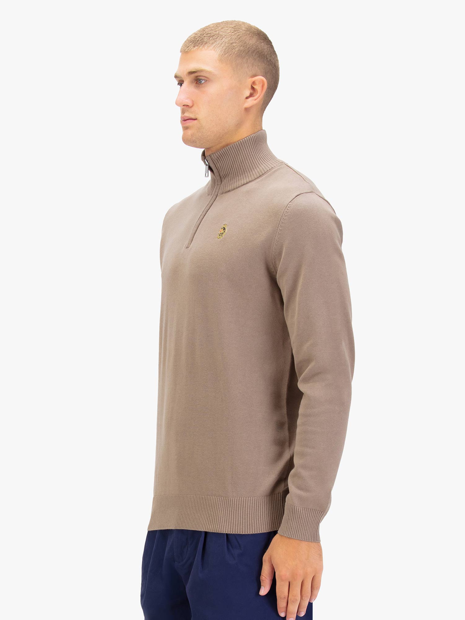 PRETENDER FUNNEL NECK KNITTED JUMPER