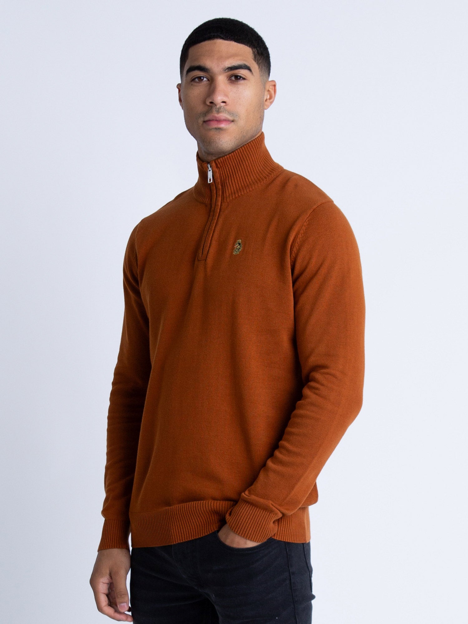 PRETENDER FUNNEL NECK KNITTED JUMPER