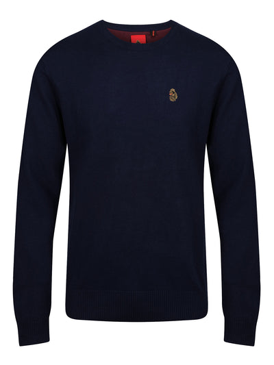 GERARD 3 PURE COTTON CREW NECK KNITTED JUMPER
