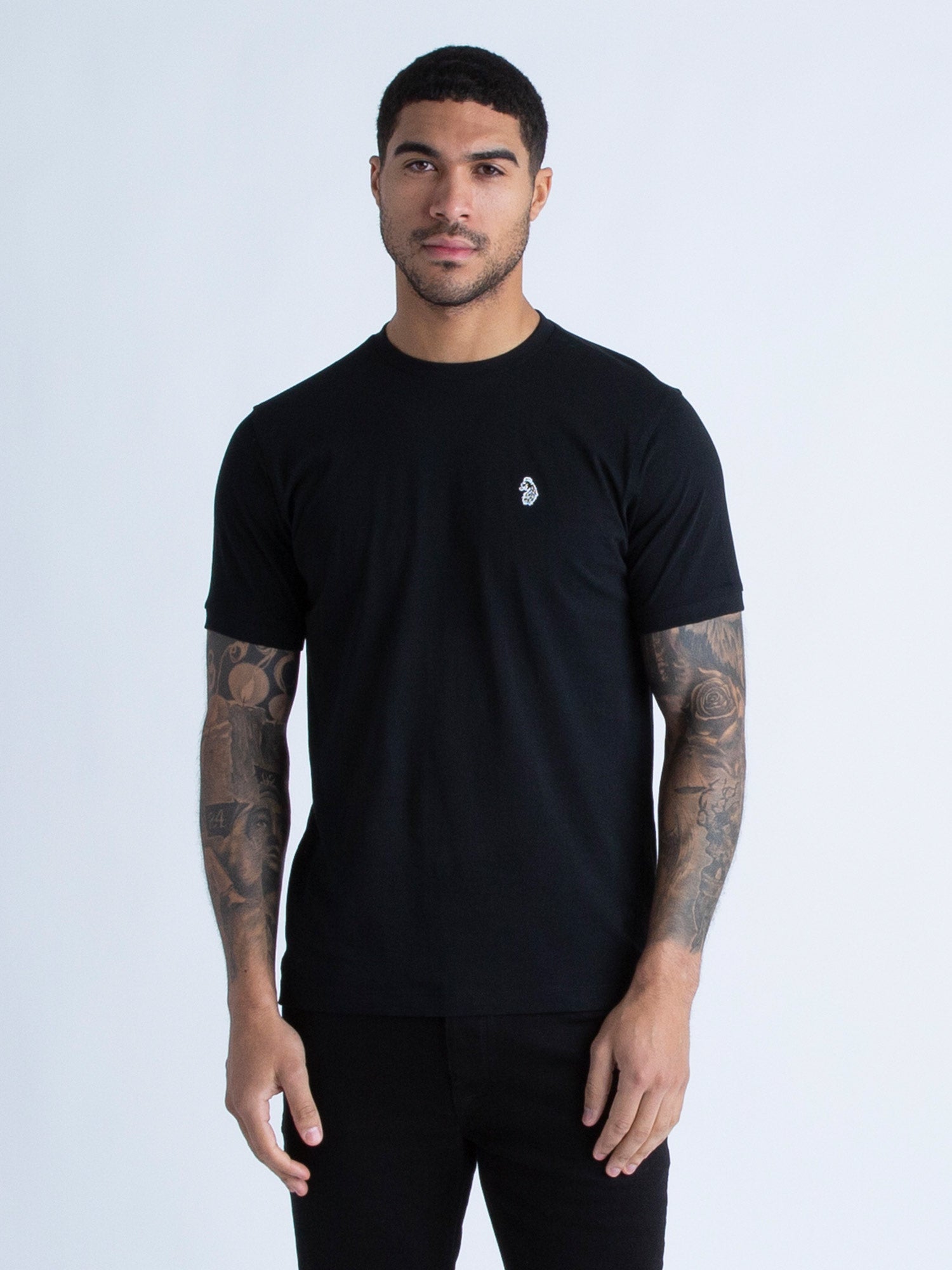 JOHNYS 3 Pack Men's Plain Cotton T-Shirt Multipack In Black Grey White ...