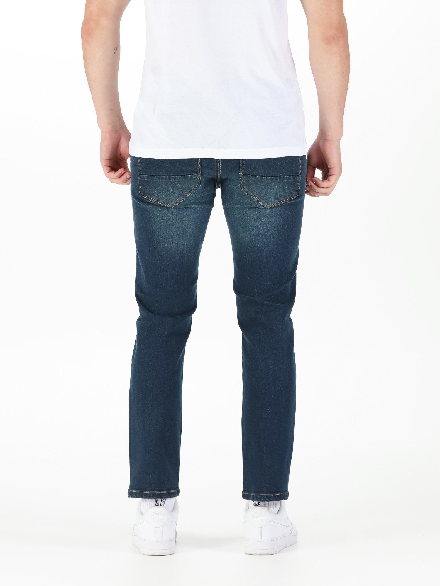 FREDDIE FAST STRAIGHT LEG DARK BLUE/BLACK JEANS