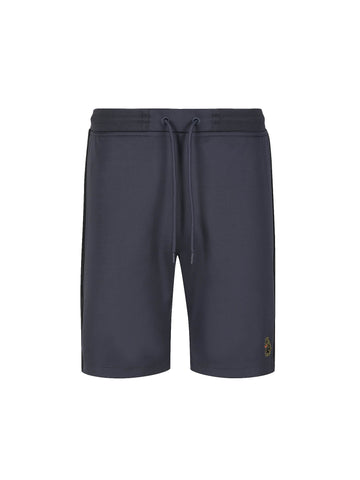 Men's grey shorts with drawstring waistband.