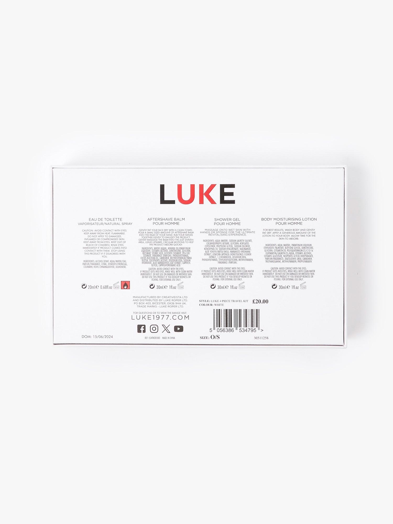 LUKE 4 PIECE TRAVEL KIT