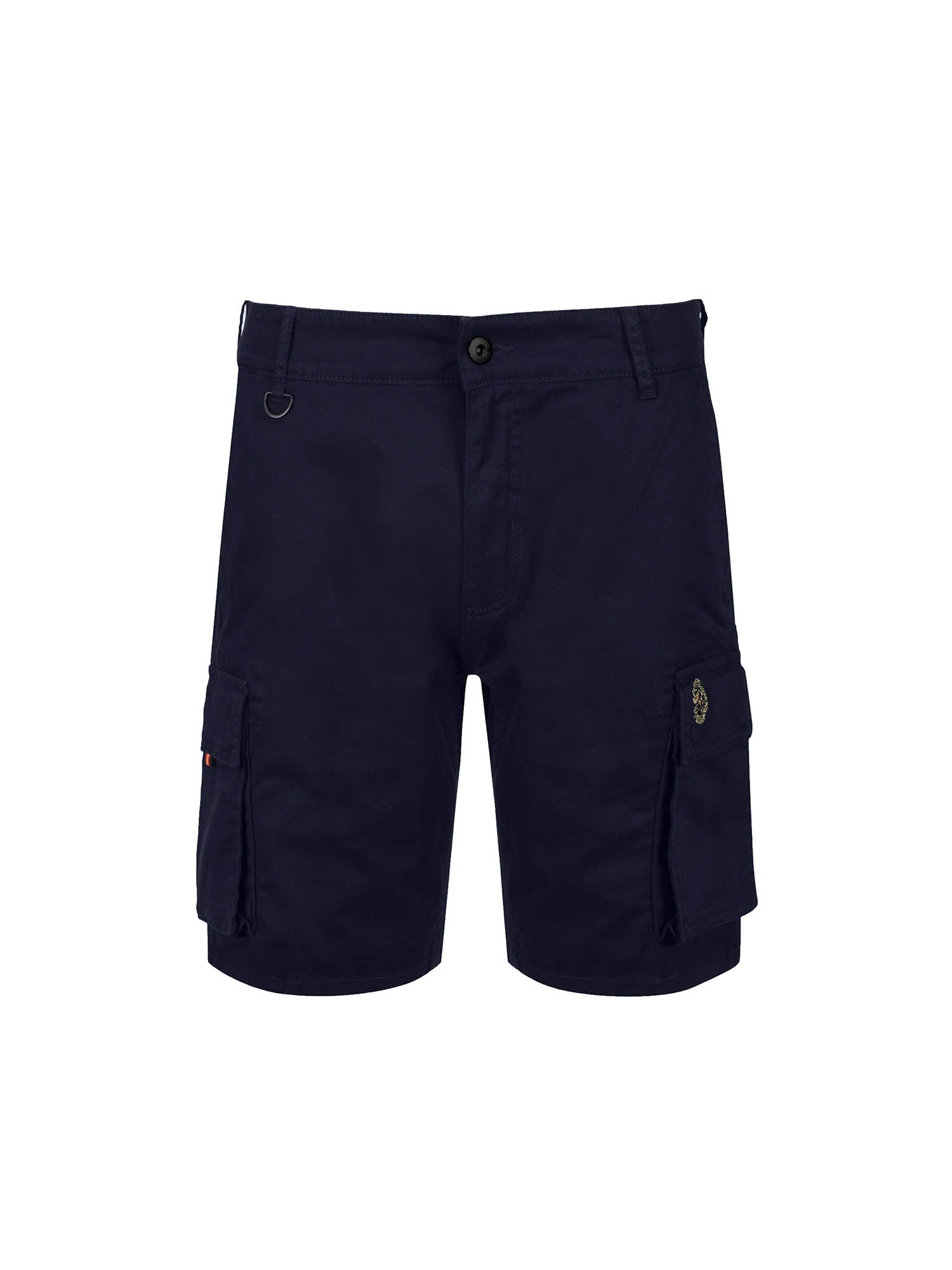 Men's Navy Cotton Blend Cargo Shorts | Club Future | Luke 1977