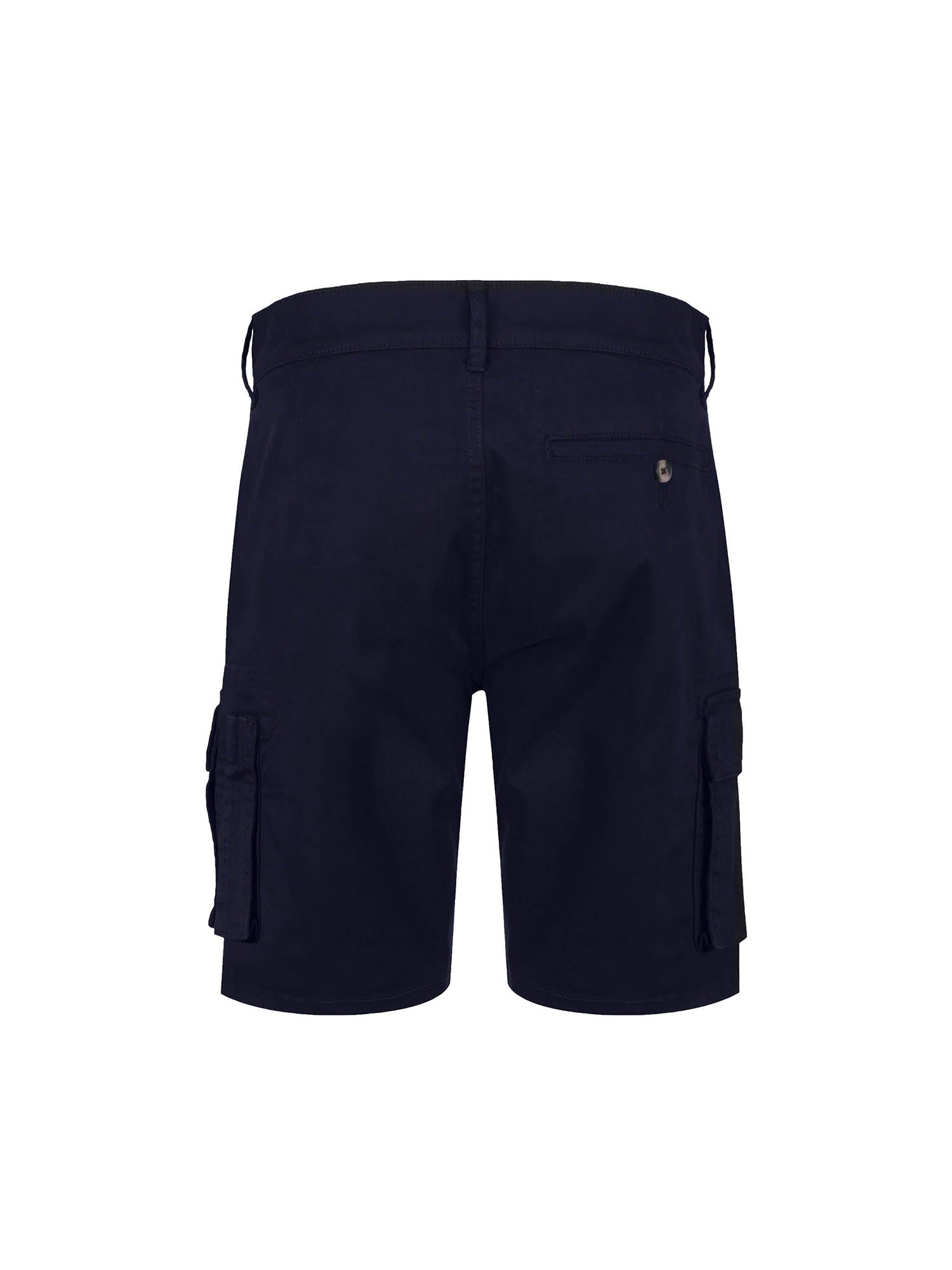 Men's Navy Cotton Blend Cargo Shorts | Club Future | Luke 1977