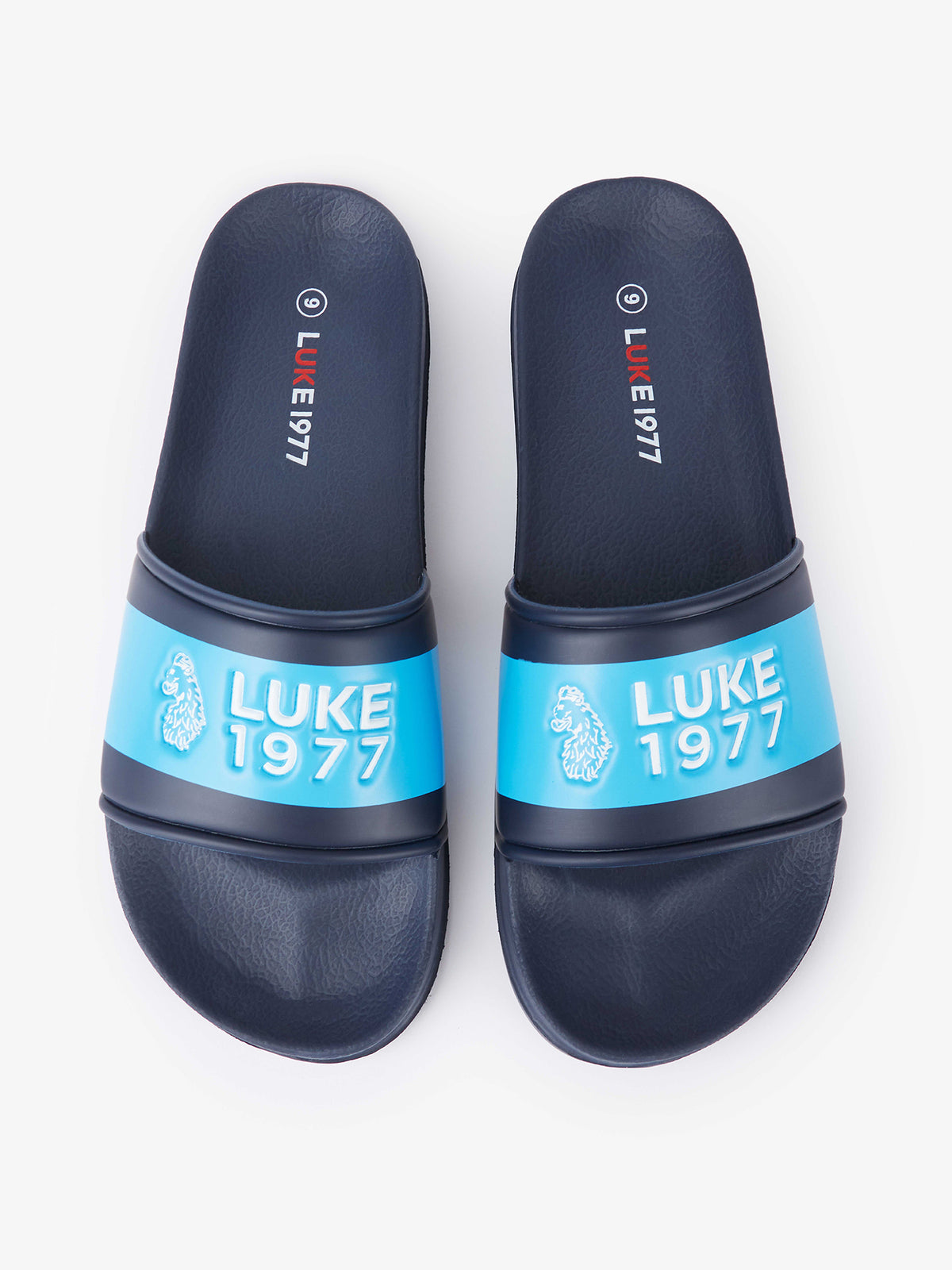 Men's navy footwear.