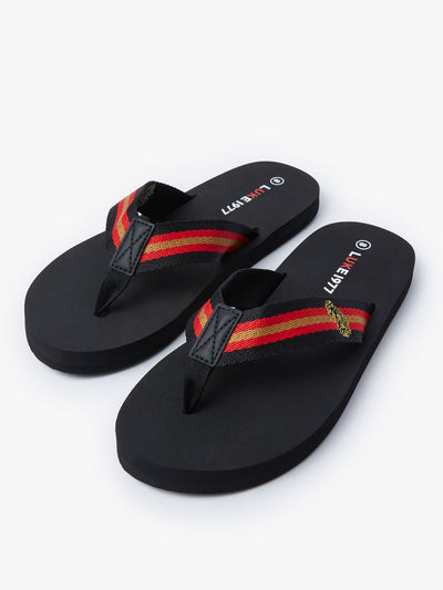 Men's black footwear.
