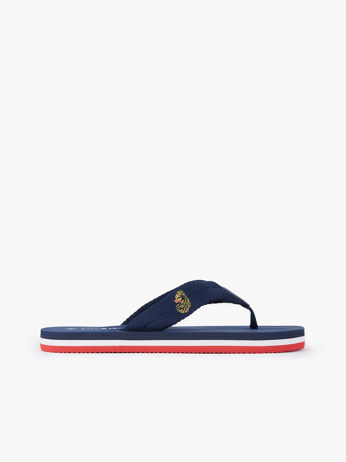 Men's navy footwear.