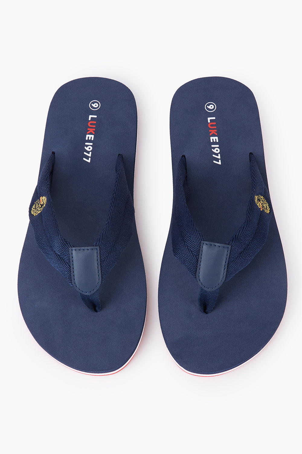 Men's navy footwear.