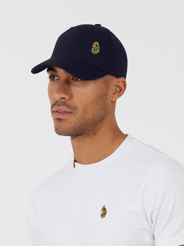 Men's navy hat.