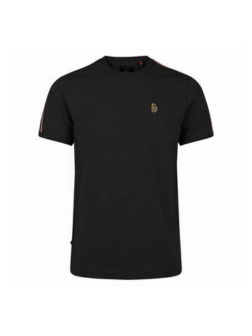 Super Tram Pure Cotton Crew Neck T-Shirt - Black
