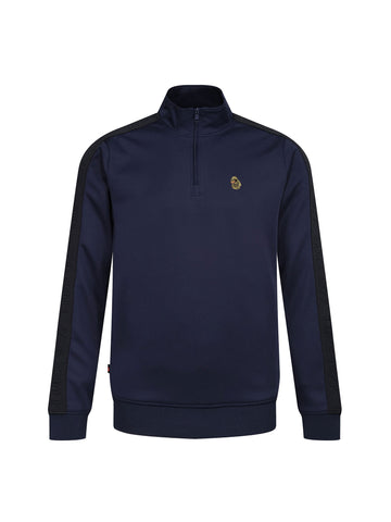 TTTQR Quarter Zip Tricot Sweatshirt - Navy