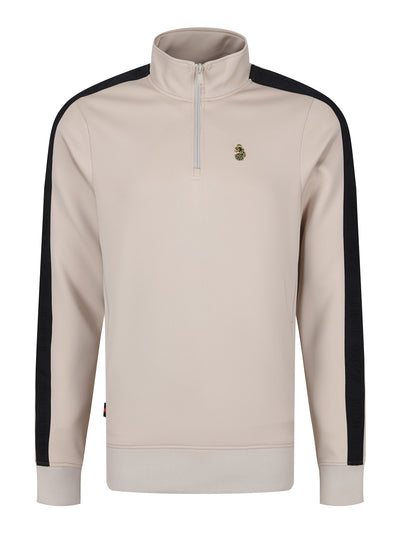 TTTQR Quarter Zip Tricot Sweatshirt - Stone
